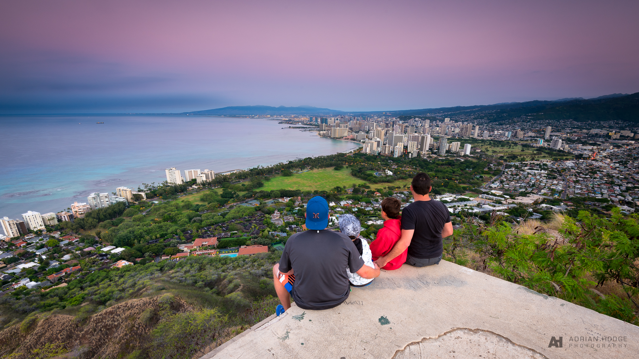 Diamond Head Crater Summit Sunrise Adrian Hodge Photography