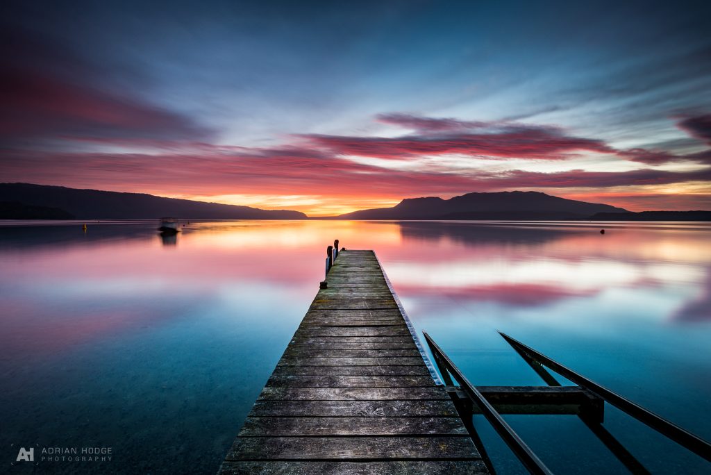 Dawnlight over Tarawera - Adrian Hodge Photography