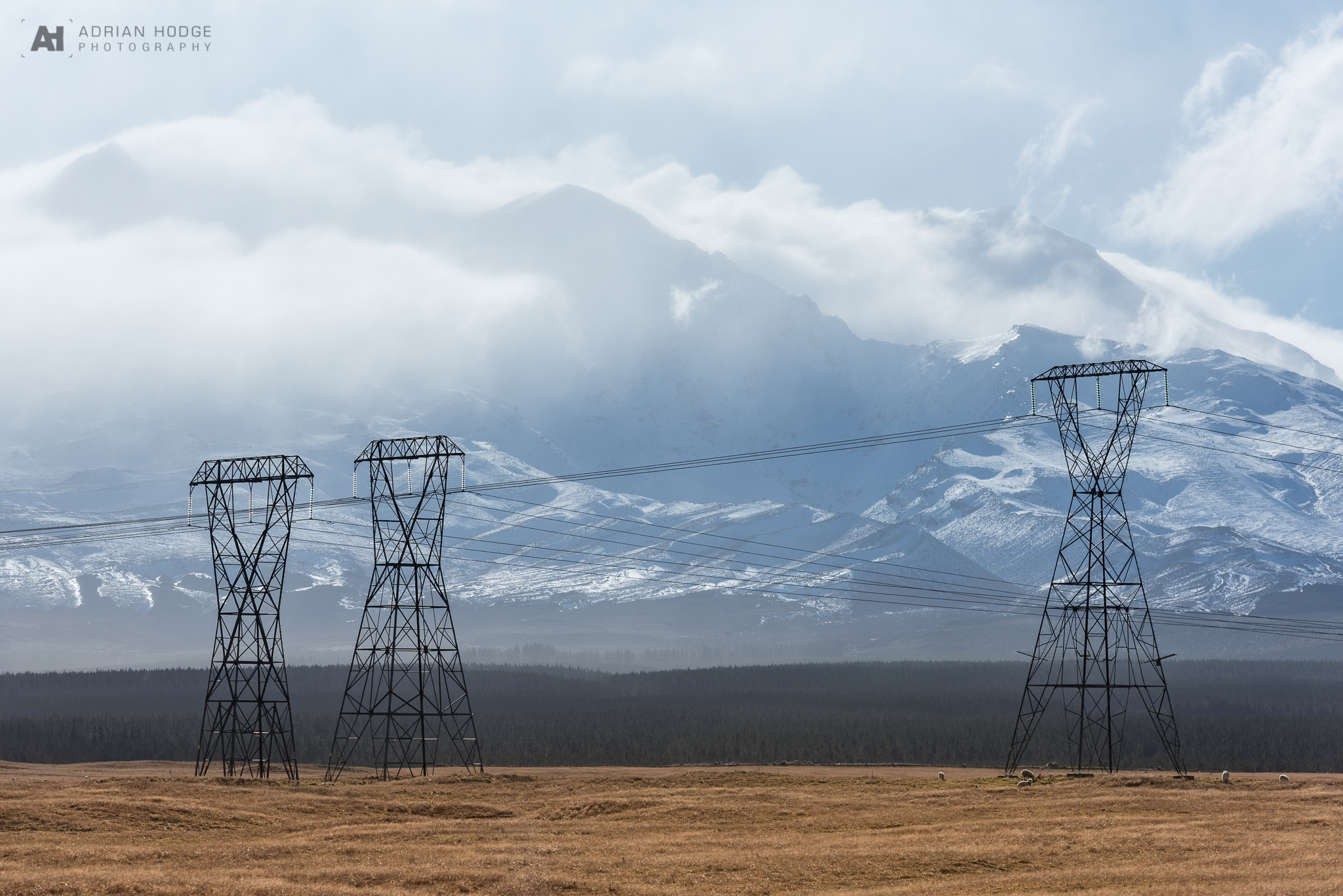 High voltage transmission power lines - Adrian Hodge Photography